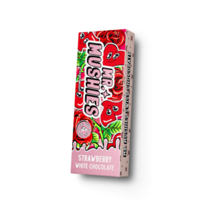 Mr Mushies Strawberry White 4g Mushroom Chocolate Bars