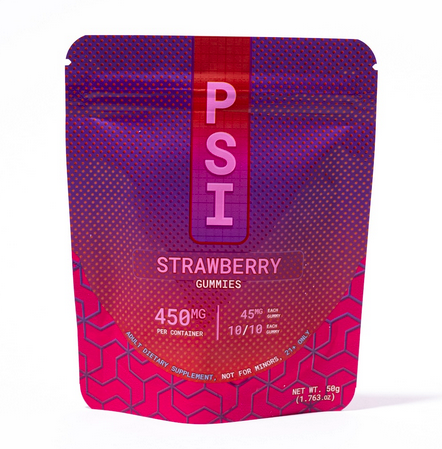 PSI Mushroom Extract Gummies Strawberry