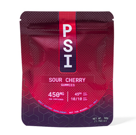 PSI Mushroom Extracts Gummies Sour Cherry