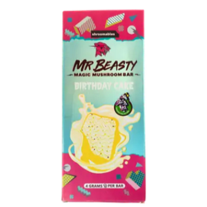 Mr. Beasty Birthday Cake 4G Mushroom Chocolate Bars