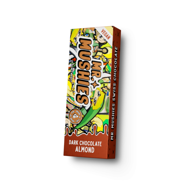 Mr Mushies Dark Chocolate Almond Bars for Sale Online