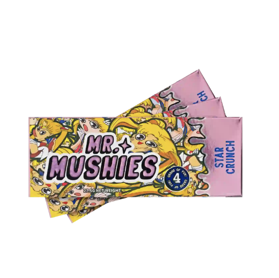 Mr Mushies Star Crunch 4G Mushroom Chocolate Bars