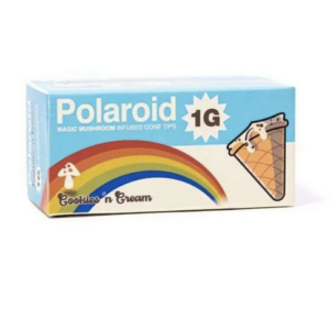 Polaroid Magic Mushroom Cookies n Cream Cone Tips