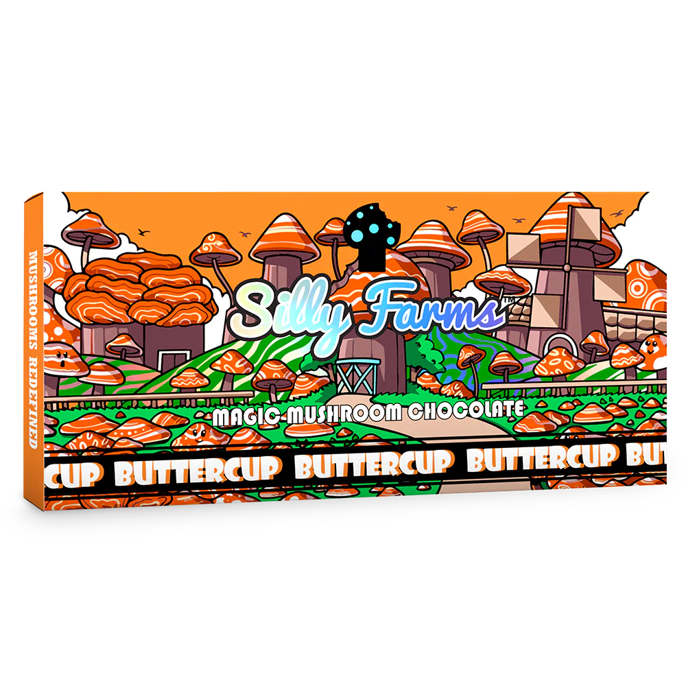Silly Farms Butter Cup Magic Mushroom Chocolate Bar