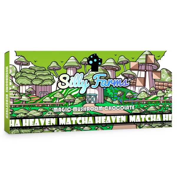 Silly Farms Matcha Heaven Magic Mushroom Chocolate Bar