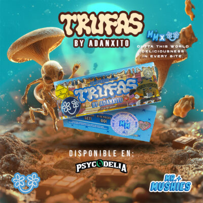 Mr Mushies x Adanxito: Trufas Chocolate Bars